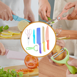 Set Cuchillos Con Mango Fibra Ecológico