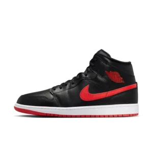 Zapatillas Air Jordan 1 Mid Negro/Rojo